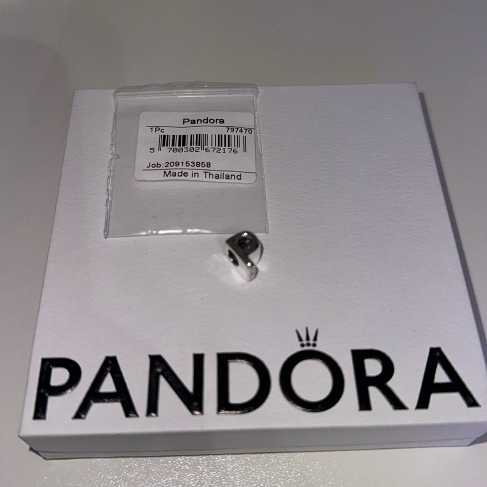 Pandora Script Alphabet Dangle Charm - image 1